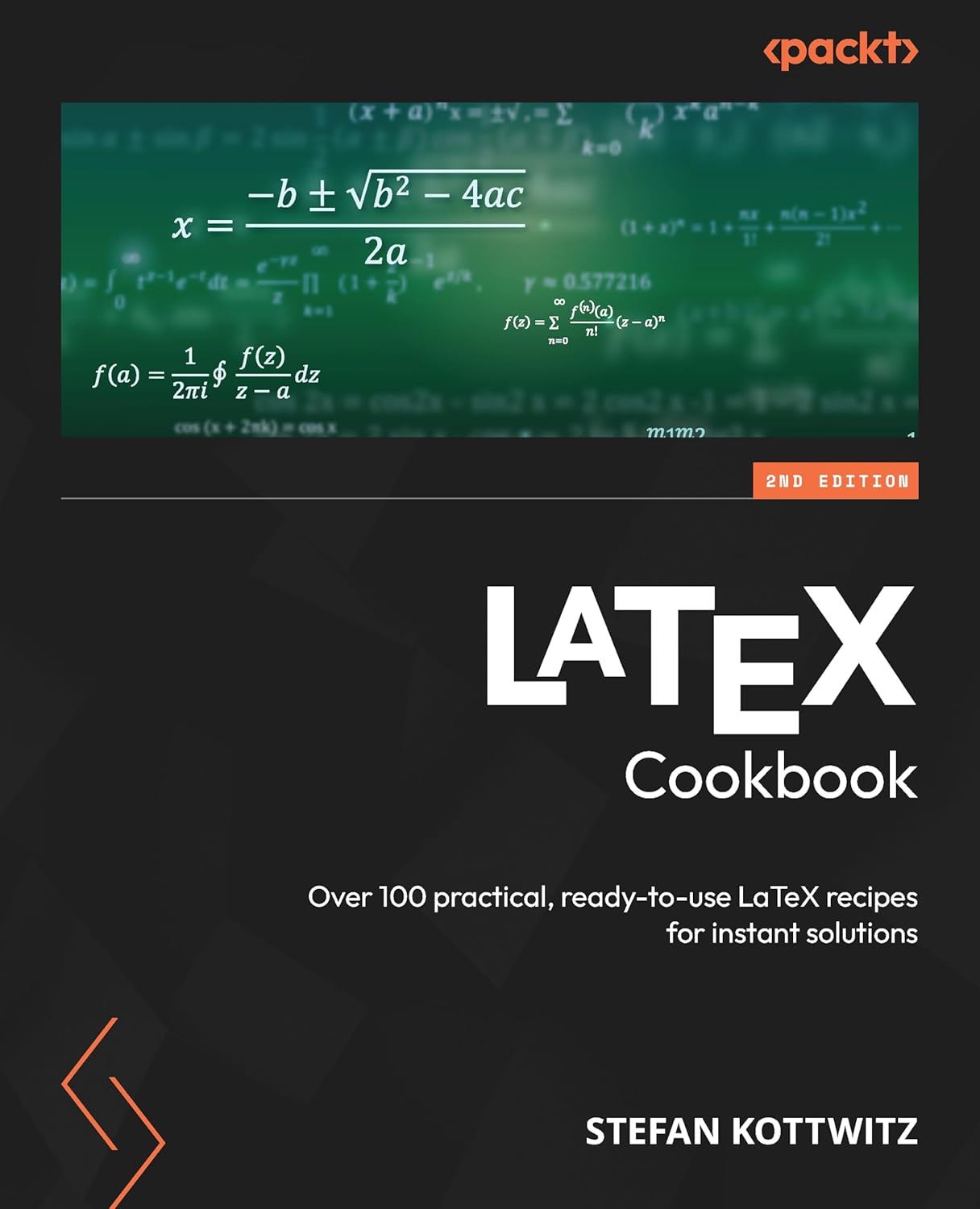 cover of LaTeX Cookbook second edition by Stefan Kottwitz