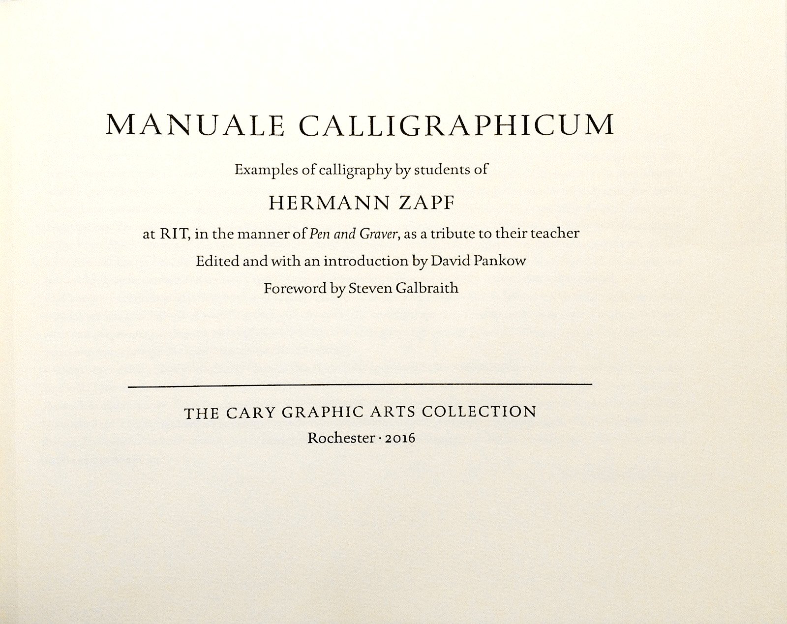 Manuale Calligraphicum